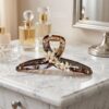 Kẹp tóc bướm ngọc trai Butterfly Pearl thân nâu khói MYRA